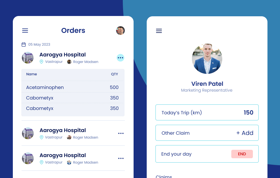 MR app for pharmaceutical field sales reps screenshot 4