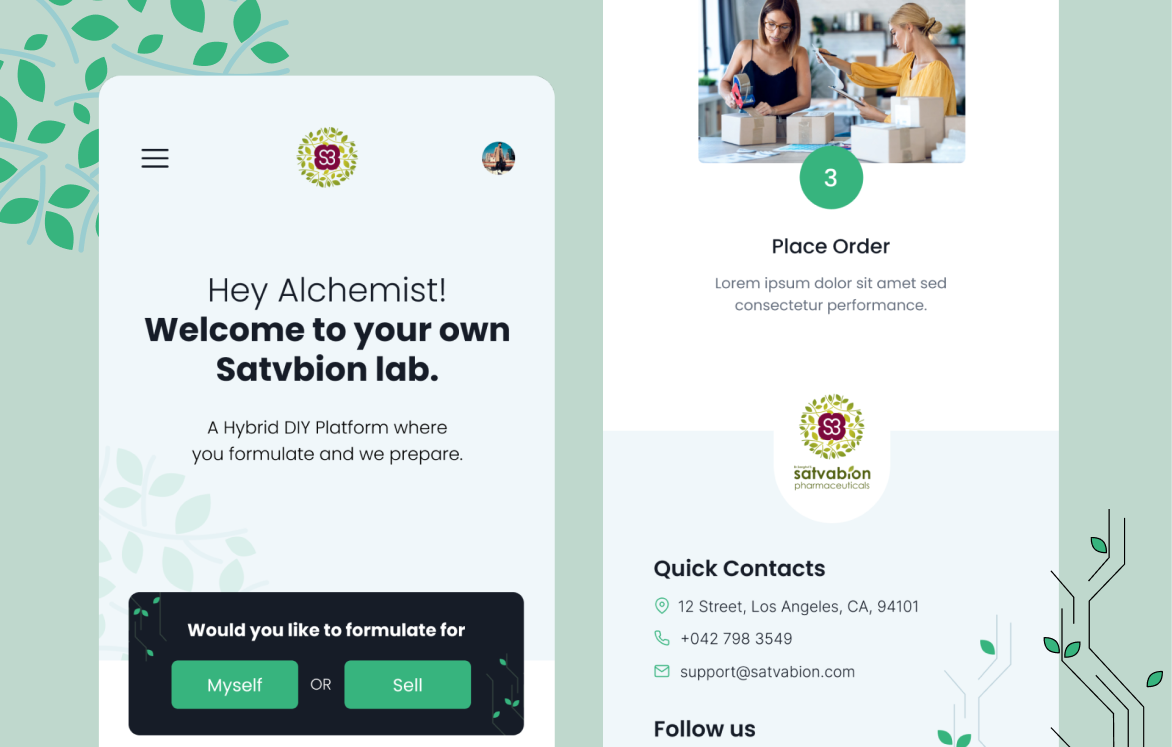 Satvabion Virtual Lab app interface screenshot