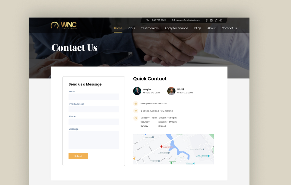 WNC car marketplace website screenshot 4