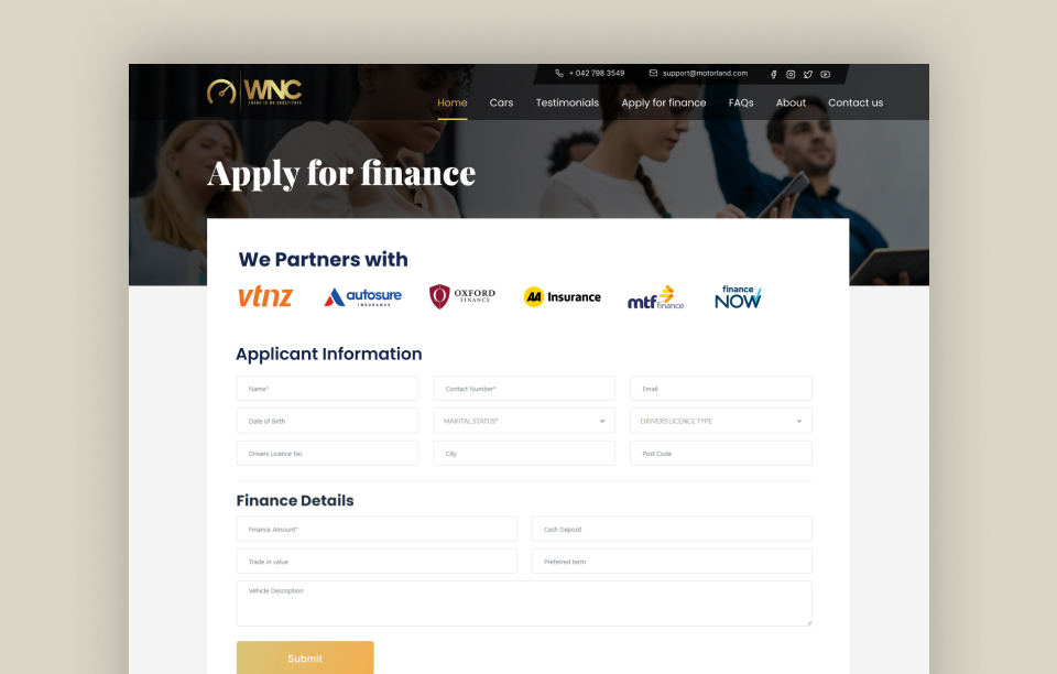 WNC car marketplace website screenshot 5